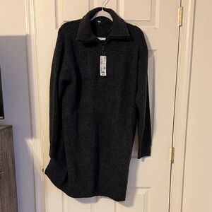 Uniqlo Charcoal Sweater Dress